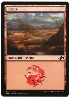MTG Misprint Plains/ Mountain Double Print Jumpstart 2022 Magic The Gathering - Image 1