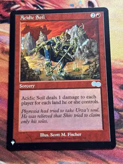 MTG Acidic Soil The List - Urza's Saga NM MTG - Image 2