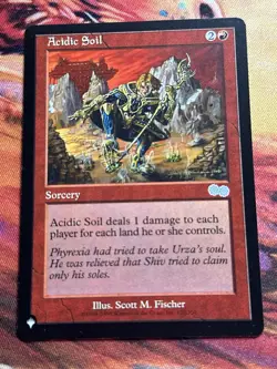 MTG Acidic Soil The List - Urza's Saga NM MTG - Image 3