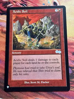 MTG Acidic Soil The List - Urza's Saga NM MTG - Image 4
