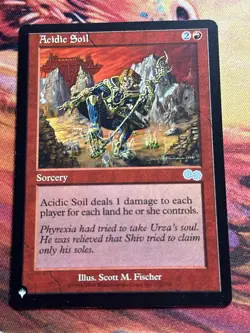 MTG Acidic Soil The List - Urza's Saga NM MTG - Image 5