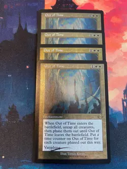 MTG Modern Horizons 2 Out of Time Retro Frame Foil Etched x 4 - Image 1