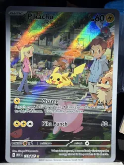 Pokemon Pikachu Illustration Rare Holo 173/165 Scarlet & Violet 151 Card English - Image 1