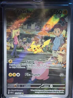 Pokemon Pikachu Illustration Rare Holo 173/165 Scarlet & Violet 151 Card English - Image 2