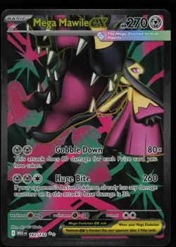 MEGA MAWILE EX 162/132 ULTRA RARE MEGA EVOLUTION POKEMON NM/M - Image 1