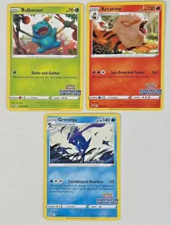 2022 Pokemon Illustration Contest SWSH303 SWSH304 SWSH305 Promos NM/M Sealed NEW - Image 2