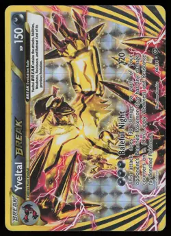 YVELTAL BREAK 66/114 RARE BREAK STEAM SIEGE POKEMON HOLO HP - Image 1