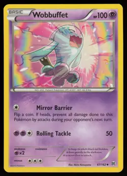 WOBBUFFET 67/162 UNCOMMON BREAKTHROUGH POKEMON NM/M - Image 1