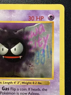 1st Edition Shadowless Gastly 50/102 Base Set Pokemon Card Rare HP - Image 4