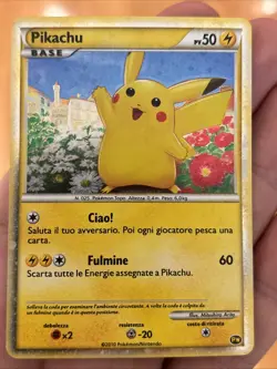 Pokemon Pikachu 2010 World Collection PW Promo Holo Foil Rare Vintage Wow TCG - Image 1