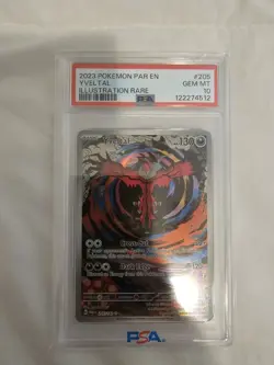 Pokemon TCG Yveltal EX 2023 IR 205/182 Paradox Rift Gem Mint PSA 10 PSA Sleeved - Image 1