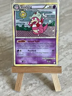 Pokemon TCG *SWIRL* Slowking 12/123 HeartGold & SoulSilver Holo (English) -Nm(-) - Image 1