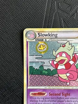 Pokemon TCG *SWIRL* Slowking 12/123 HeartGold & SoulSilver Holo (English) -Nm(-) - Image 4