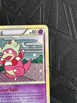 Pokemon TCG *SWIRL* Slowking 12/123 HeartGold & SoulSilver Holo (English) -Nm(-) - Image 5