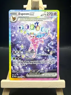 Pokemon Espeon ex Special Illustration Rare EX Holo 155/131 Prismatic Evolutions - Image 1