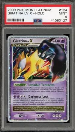 Pokemon Giratina Lv.X Platinum Holo Ultra Rare #124 PSA 9 Mint - Image 1