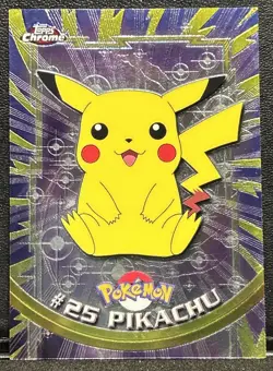 2000 Topps Chrome Pokemon: Pikachu #25 - Image 1