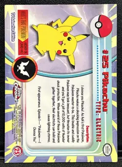 2000 Topps Chrome Pokemon: Pikachu #25 - Image 2