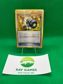Pokemon TCG Enhanced Hammer 162/160 Primal Clash Gold Secret Rare Holo LP - Image 1