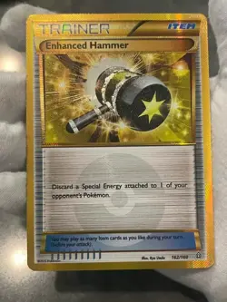 Pokemon TCG Enhanced Hammer 162/160 Primal Clash Gold Secret Rare Holo LP - Image 3