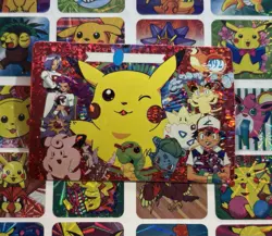 Pokemon Mew Rare Vintage Pocket Monsters Vending HOLO Prism Sticker 99 Nintendo - Image 2