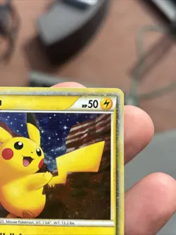 Pokemon 2010 Stars And Stripes Pikachu PW1 World Collection Holo American Flag - Image 2