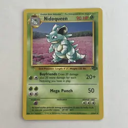 Pokemon Nidoqueen Jungle NON Holo Rare #23 LP - Image 1