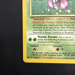 Vintage Pokemon Jungle Venomoth 29/64 Non-holo Rare Nm-Lp 1999 WotC - Image 5