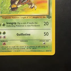 Pokemon Vintage Non-Holo Rare Pinsir Jungle Set 25/64 WotC 1999 - Image 4