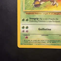 Pokemon Vintage Non-Holo Rare Pinsir Jungle Set 25/64 WotC 1999 - Image 5