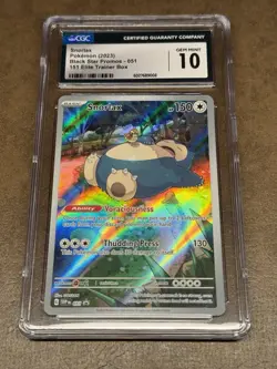 CGC 10 - Snorlax SVP 051 - Black Star Promos 151 Elite Trainer Box - Pokemon TCG - Image 1