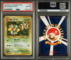 Pokemon Bellossom Holo PSA 10 Japanese Neo #182 - Image 3