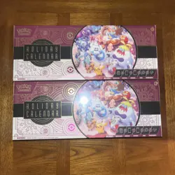 LOT OF (2) 2025 POKEMON TCG HOLIDAY ADVENT CALENDAR BOX NEW SEALED CHRISTMAS - Image 1