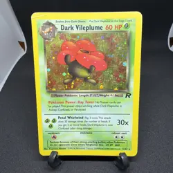 Pokemon Dark Vileplume Set Team Rocket 13/82 HOLO Eng - Swirl NM - Image 1