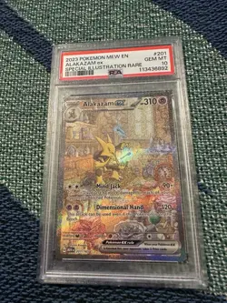 2023 Pokemon Scarlet & Violet 151 SIR Alakazam ex #201 PSA 10 Gem Mint - Image 1