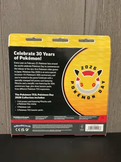 $ General TCG Pokemon Day2026 Collect Sealed Box Pikachu Promo 30th Anniversary - Image 4