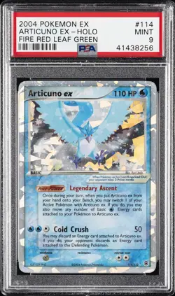 2004 POKEMON EX FIRE RED & LEAF GREEN #114 ARTICUNO EX-HOLO PSA 9 - Image 1