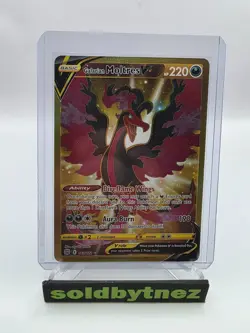 Pokemon TCG Galarian Moltres V Secret Rare SWSH09: Brilliant Stars 183/172 NM - Image 1