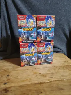 Pokemon Surging Sparks Booster Bundle Factory Sealed (x4) - Image 1