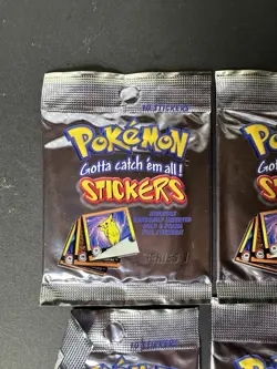 1999 Pokemon Artbox Stickers Series 1 Factory Sealed Booster Packs (4) - Image 3