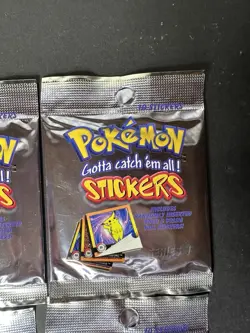 1999 Pokemon Artbox Stickers Series 1 Factory Sealed Booster Packs (4) - Image 4