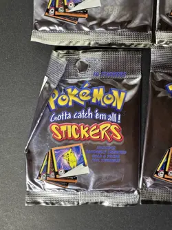 1999 Pokemon Artbox Stickers Series 1 Factory Sealed Booster Packs (4) - Image 5