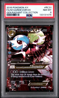 2016 POKEMON XY GENERATIONS RADIANT COLL #RC31 FULL ART/M GARDEVOIR EX PSA 8 - Image 1