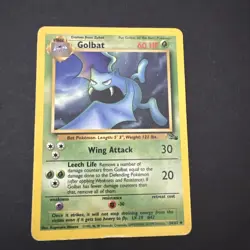 Pokemon TCG Golbat Fossil 34 Regular Unlimited Uncommon - Image 1
