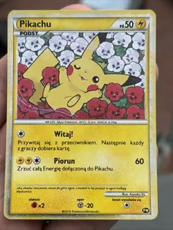 Pokemon Pikachu 2010 World Collection PW Promo TCG Holo Rare Wow - Image 1