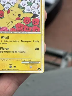 Pokemon Pikachu 2010 World Collection PW Promo TCG Holo Rare Wow - Image 4