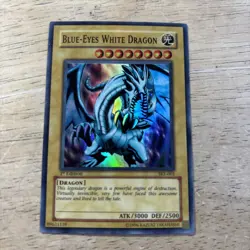 1996 Blue Eyes White Dragon 1st Edition Hologram Yu-Gi-Oh No Scratches Unplayed! - Image 1