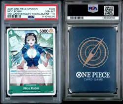One Piece PSA 10 Nico Robin 2nd Anniversary Stamped OP09-033 C Pop 10!! - Image 2