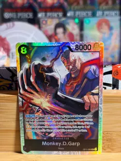 MONKEY.D.GARP OP11-095 A Fist of Divine Speed Super Rare One Piece TCG Near Mint - Image 1