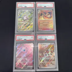 lot of 4 GRADED pokemon Cards All PSA 9 - Image 1
